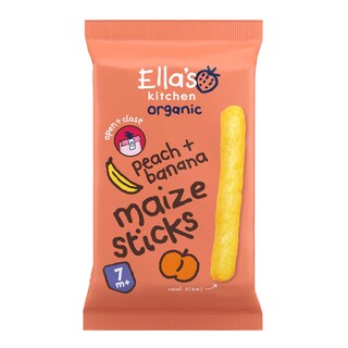 Ella's Kitchen | Batonnets de mais | Peche Banane | 7M | Bio 16 gr