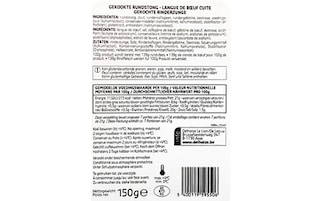 Delhaize | Langue de boeuf cuite 