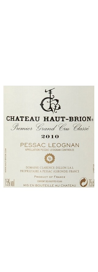 France - Frankrijk | Bordeaux - Pessac-Leognan | Château Haut Brion 2010 | Caisse en Bois 