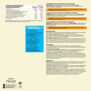 Delhaize | Purée pommes de terre et broco 750 gr