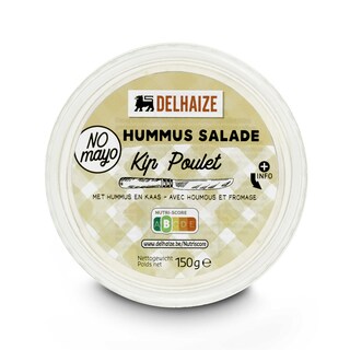 Delhaize | Salade à tartiner à base de fromage, poulet et houmus 