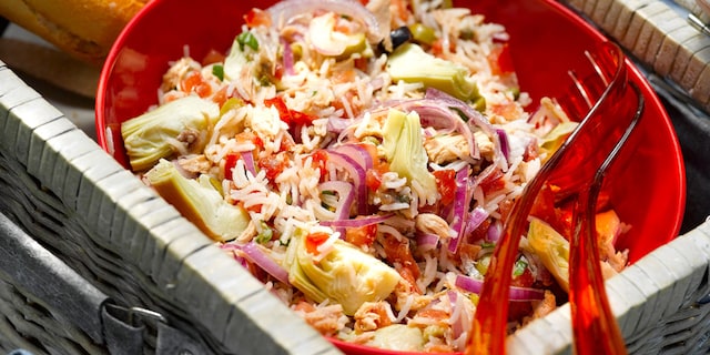 Siciliaanse tonijnsalade met rijst