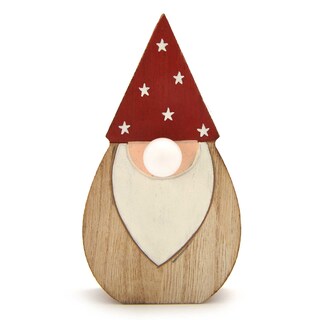 Delhaize | Houten Kerstman | led 