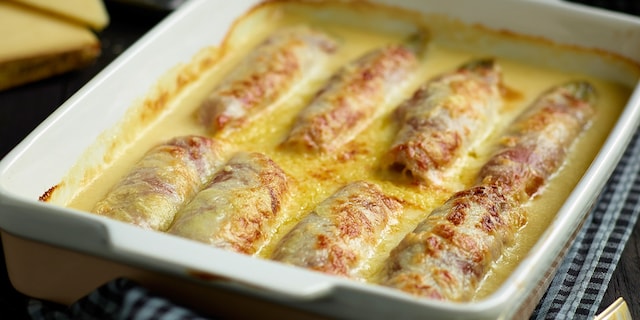 Gegratineerd witloof
