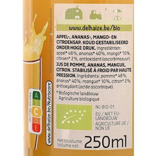 Delhaize | Bio | Sap | Ananas Mango | Bio 