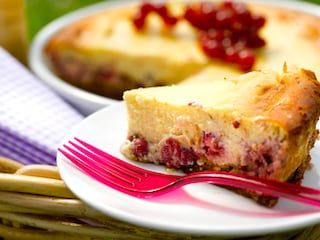 Cheesecake met rode vruchten en speculoos