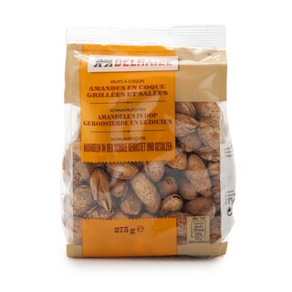 Delhaize | Amandes en coque |rôties et salées 