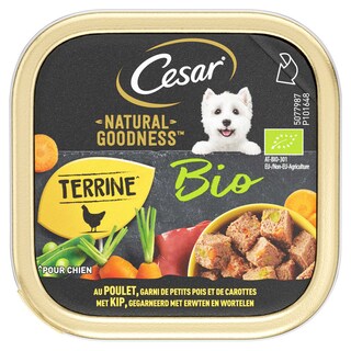 Cesar | Aliment chien | Terrine | Poulet | Légume 100 gr