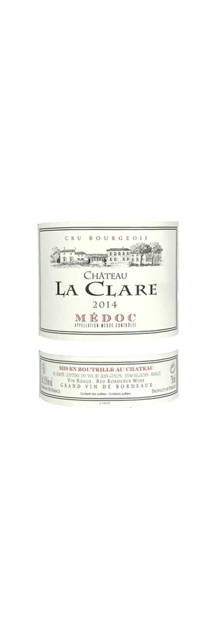 Chateau La Clare | Médoc Cru Bourgeois | 2014 
