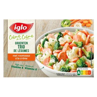 Iglo | Crème de la Crème | Groenten trio | Met roomsaus 500 gr