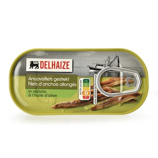 Delhaize | Anchois | Filets | Huile d'olive 