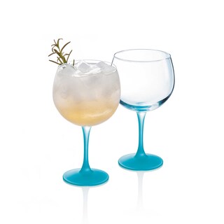 Luminarc | 6 Techno Summer glazen | blauw | 70cl 