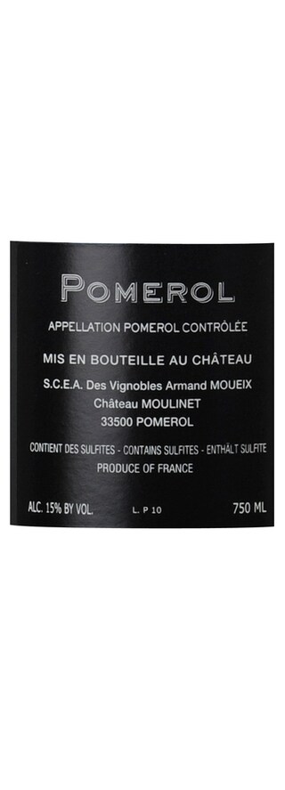 France - Frankrijk | Bordeaux - Pomerol | Château Moulinet 2010 