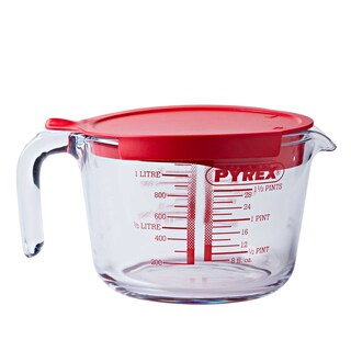 Pyrex | Maatbeker + deksel | 1L 