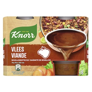 Knorr | Marmite De Bouillon-Keteltje | Bouillon Keteltje | Vlees | 8x28 g 