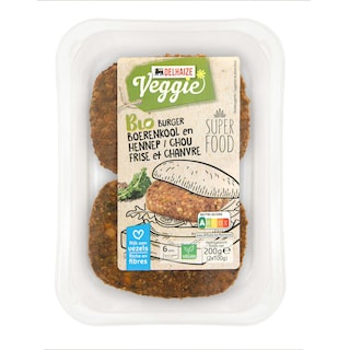 Delhaize | Bio | Veggie | Boerenkoolburger met hennep | Bio 