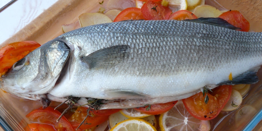 Zeebaarsfilet in de oven met citroentijm