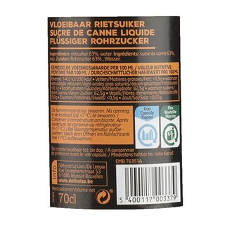 Delhaize | Sucre de canne | Liquide 70 cl