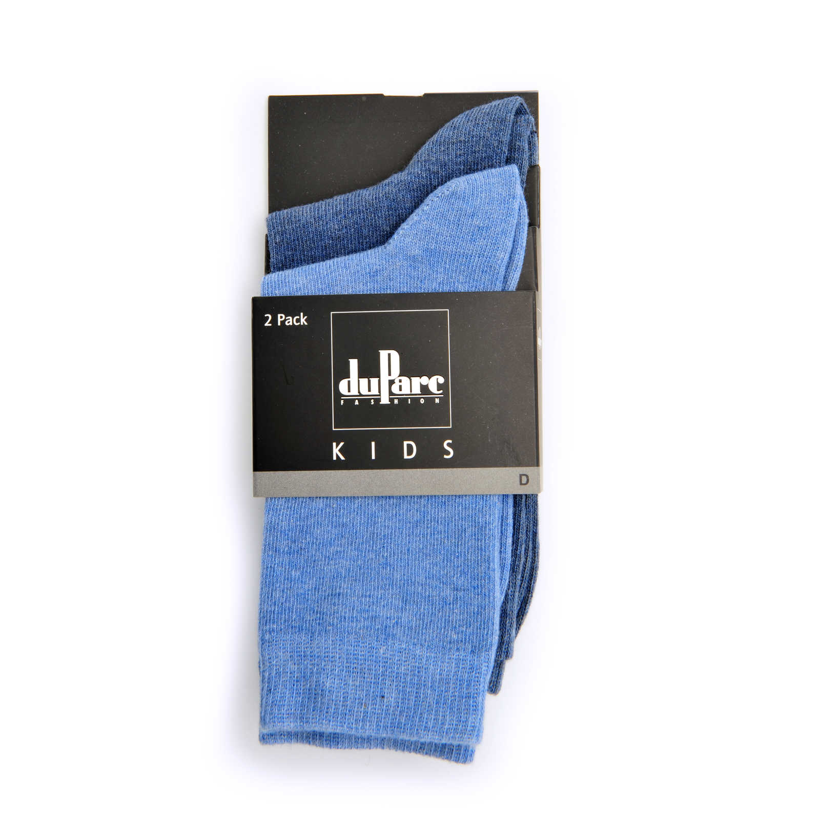 duParc, Chaussettes garçon, bleu uni, 31/34, 2 pc