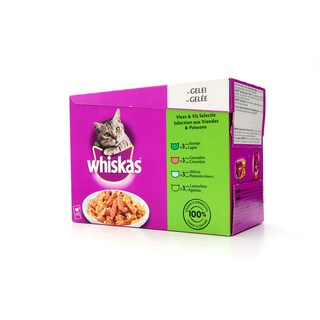 Whiskas | Kattenvoeding | Gelei | Selectie vlees-vis 