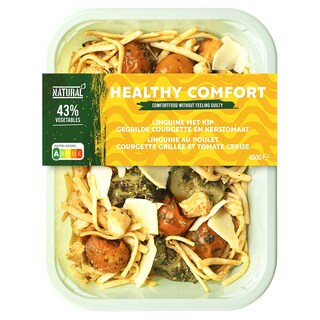 Natural Healthy Meals | Linguini | Cubes poulet | Légumes grilles 