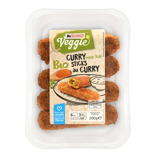 Delhaize | Bio | Bâtonnets au curry|Indian|Végétarien|Bio 