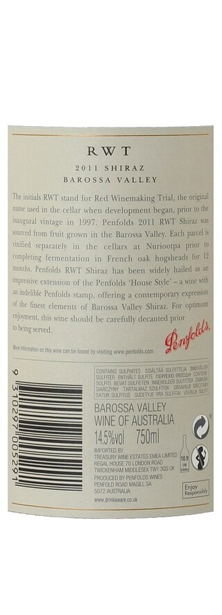 Australie - Australië | South Eastern | Penfolds RWT Shiraz 2011 Rood 