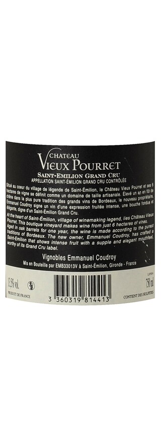 France - Frankrijk | Bordeaux - Saint Emilion | Château Vieux Pourret 2012 