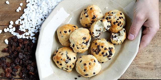 Petits pains aux pépites de chocolat