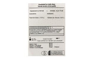 Delhaize | Cheval filet pur +/- 200 gr