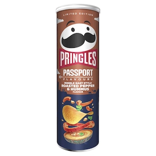 Pringles | Chips | Roasted red pepper | Hummus 