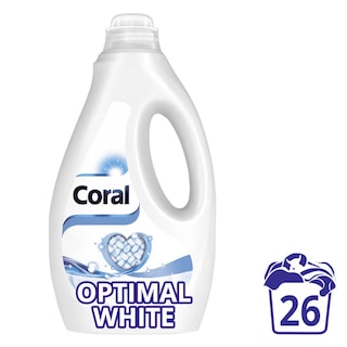 Coral | Vloeib wasmiddel| Optmal white| 1.17L | 26D 