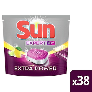 Sun | Tablettes lave-vaisselle | Expert | Extra power | Citron 