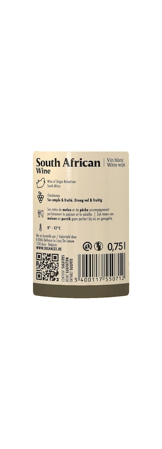 Delhaize | South African Wine | Chardonnay 75 cl