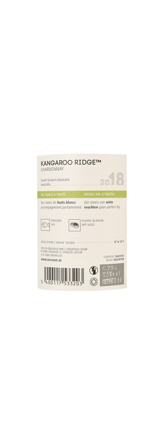 Australie - Australië | South Eastern | Kangaroo Ridge Chardonnay 18 