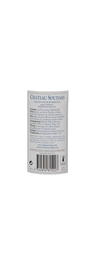 France - Frankrijk | Bordeaux - Haut Médoc | Château Soudars 2015 Red 