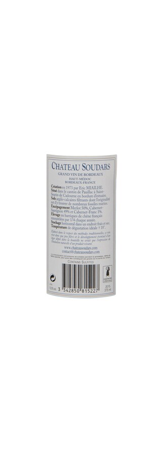 France - Frankrijk | Bordeaux - Haut Médoc | Château Soudars 2015 Red 