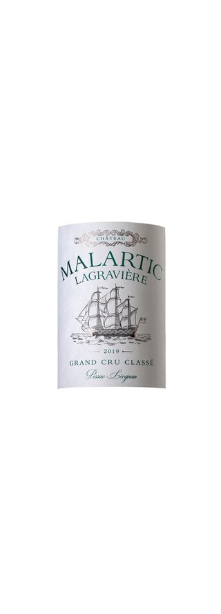 France - Frankrijk | Bordeaux - Pessac-Leognan GCC | Malartic Lagrave | Houten kist | 2019 | Witte 