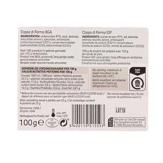 Taste of Inspirations | Delhaize | Coppa di Parma 100 gr