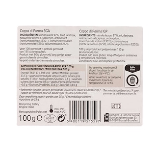 Taste of Inspirations | Delhaize | Coppa di Parma 