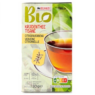 Delhaize | Tisane | Verveine Citronelle| Sachets | Bio 