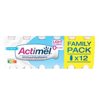 Danone | Actimel | Yaourt à boire | Nature | 12+2 gratuit 