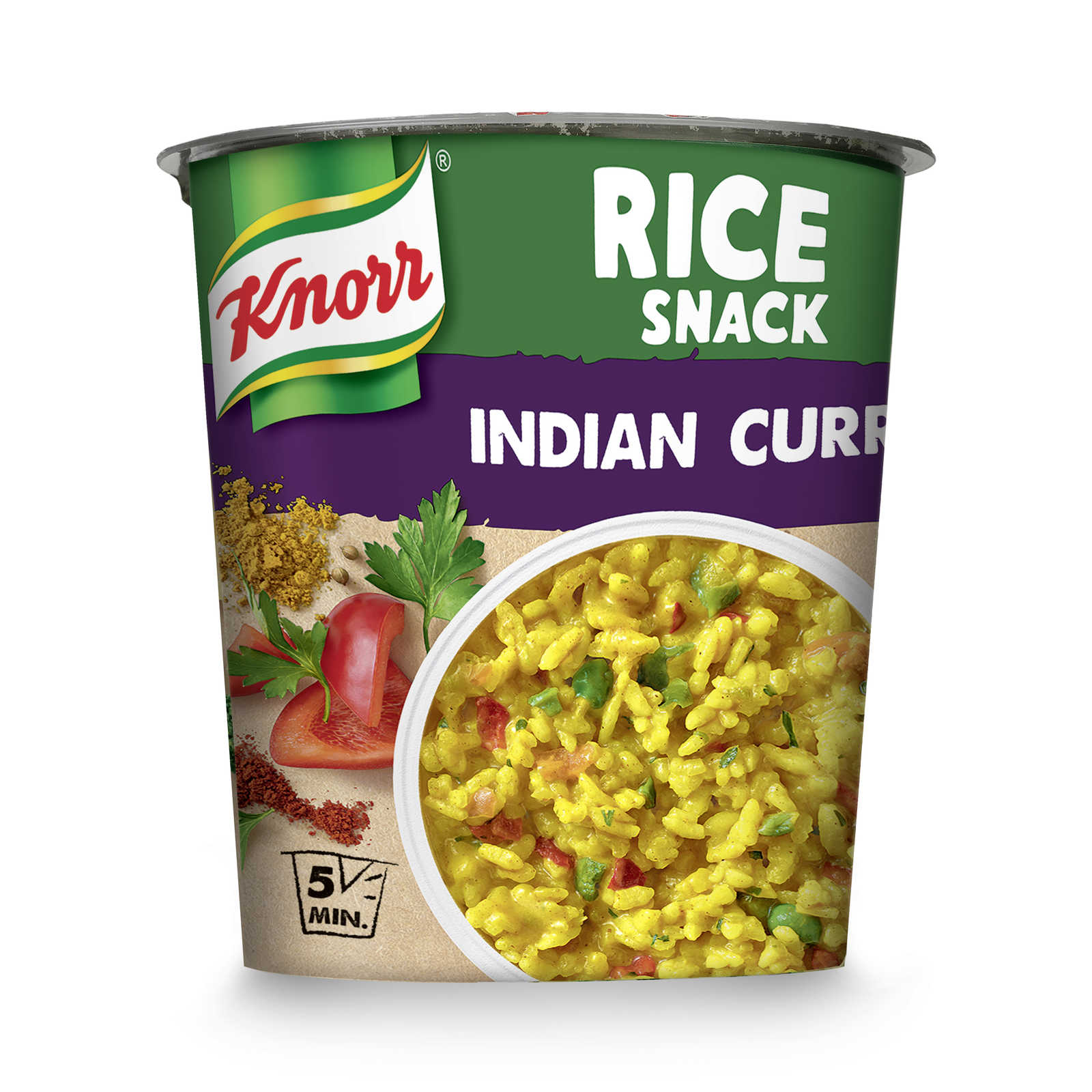 Knorr Instant Snack Indian Curry 87 g 87 gr Delhaize