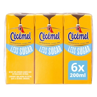 Cécémel | Lait Chocolaté | Less Sugar | Tetra 6 x 20 cl