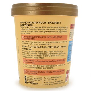 Delhaize | Sorbet | Mangue | Passion 