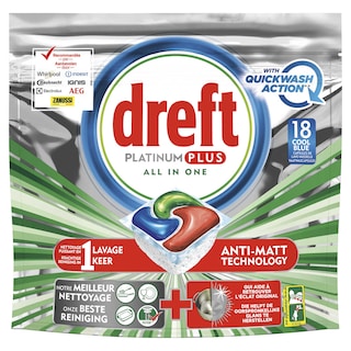 Dreft | Platinum | Capsules lave vaiselle | Quickwash 