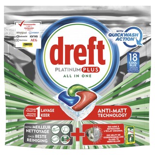 Dreft | Platinum | Capsules lave vaiselle | Quickwash 