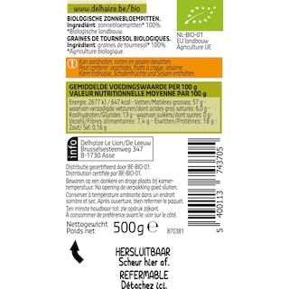 Delhaize | Bio | Zonnebloempitten | Bio 