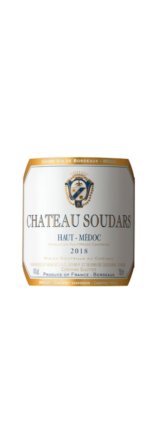 FR BORDEAUX HAUT-MEDOC | Château Soudars 2018 