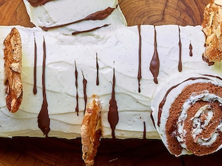 Bûche stracciatella